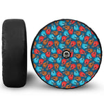 Boxing Gloves Pattern Print Tire Cover With Camera Hole