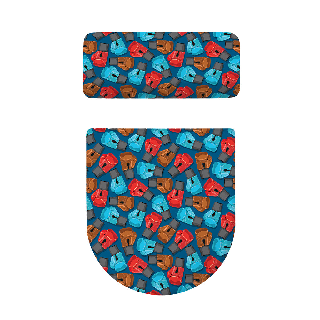 Boxing Gloves Pattern Print Toilet Lid And Tank Cover Set