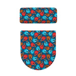 Boxing Gloves Pattern Print Toilet Lid And Tank Cover Set