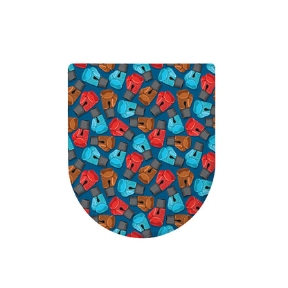 Boxing Gloves Pattern Print Toilet Lid Cover
