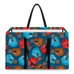 Boxing Gloves Pattern Print Utility Tote Bag