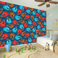 Boxing Gloves Pattern Print Wall Sticker