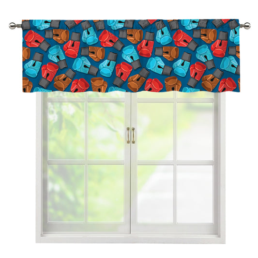 Boxing Gloves Pattern Print Window Valance