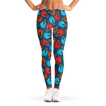 Boxing Gloves Pattern Print Women's Leggings