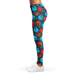 Boxing Gloves Pattern Print Women's Leggings