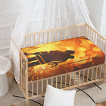Brave Firefighter Painting Print Baby Crib Sheet