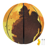 Brave Firefighter Painting Print Basketball