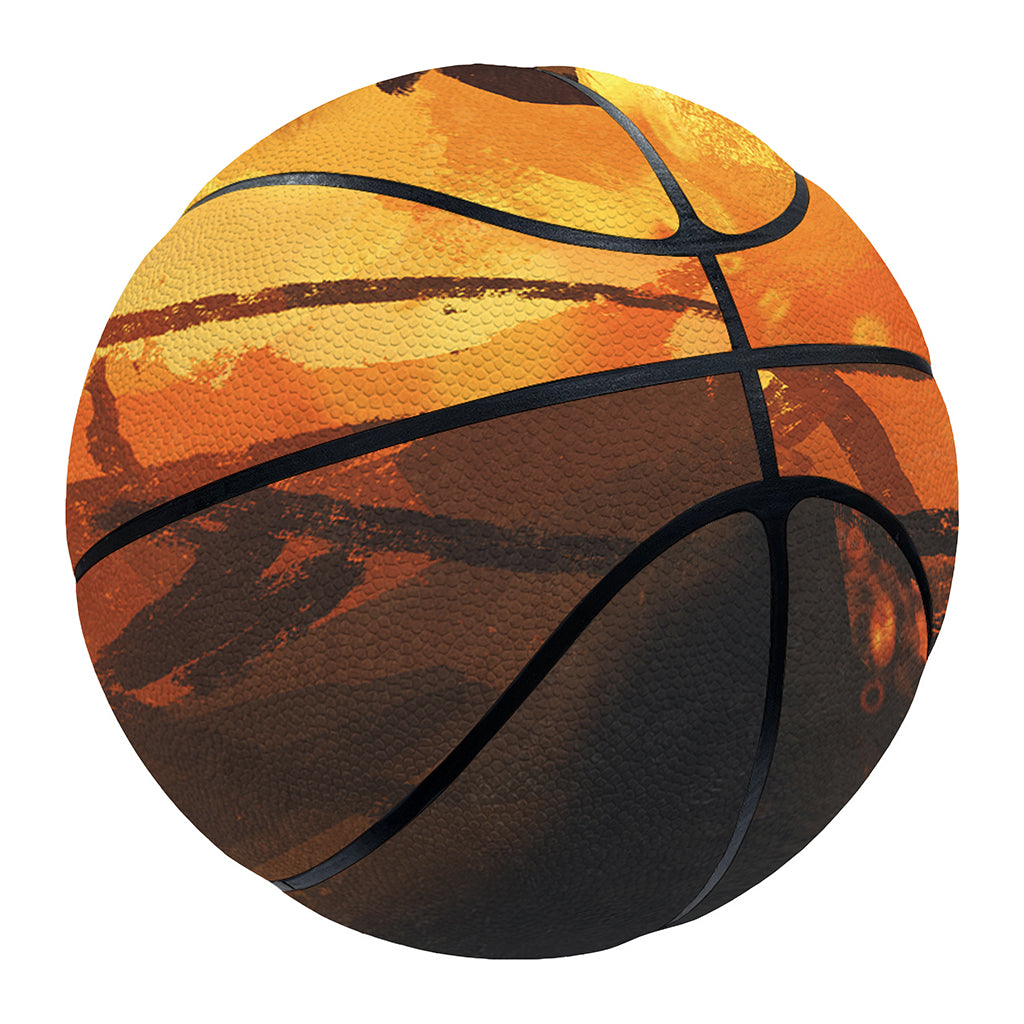 Brave Firefighter Painting Print Basketball