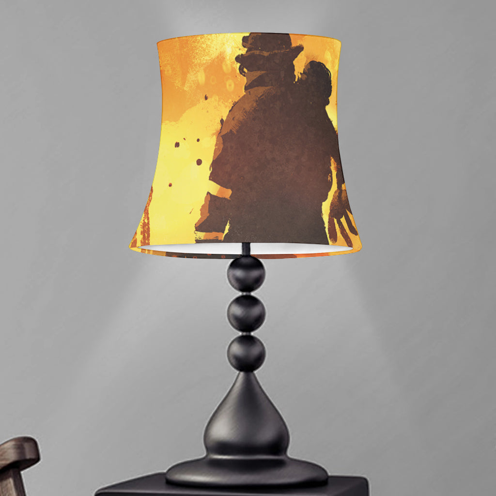 Brave Firefighter Painting Print Bell Lamp Shade