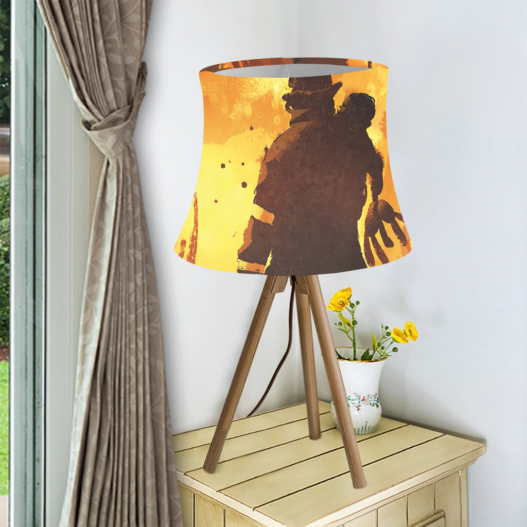 Brave Firefighter Painting Print Bell Lamp Shade