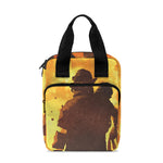 Brave Firefighter Painting Print Bible Tote Bag