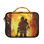 Brave Firefighter Painting Print Briefcase Bible Bag