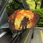 Brave Firefighter Painting Print Car Side Mirror Covers