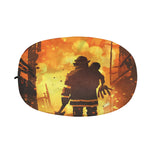 Brave Firefighter Painting Print Car Side Mirror Covers
