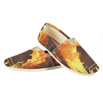 Brave Firefighter Painting Print Casual Shoes