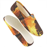 Brave Firefighter Painting Print Casual Shoes