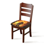 Brave Firefighter Painting Print Chair Cushion Cover