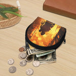 Brave Firefighter Painting Print Coin Purse