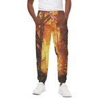 Brave Firefighter Painting Print Cotton Pants