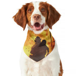 Brave Firefighter Painting Print Dog Bandana