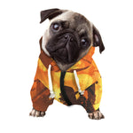 Brave Firefighter Painting Print Dog Zip Up Hoodie