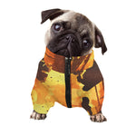 Brave Firefighter Painting Print Dog Zip Up Jacket