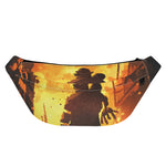 Brave Firefighter Painting Print Fanny Pack
