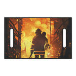 Brave Firefighter Painting Print Golf Cart Seat Cover