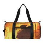 Brave Firefighter Painting Print Gym Bag