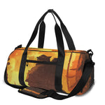 Brave Firefighter Painting Print Gym Bag