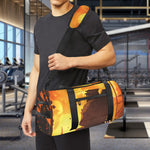 Brave Firefighter Painting Print Gym Bag