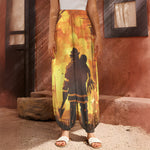 Brave Firefighter Painting Print Harem Pants