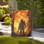 Brave Firefighter Painting Print House Flag