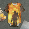 Brave Firefighter Painting Print Men's Bodysuit