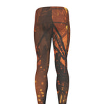 Brave Firefighter Painting Print Men's leggings