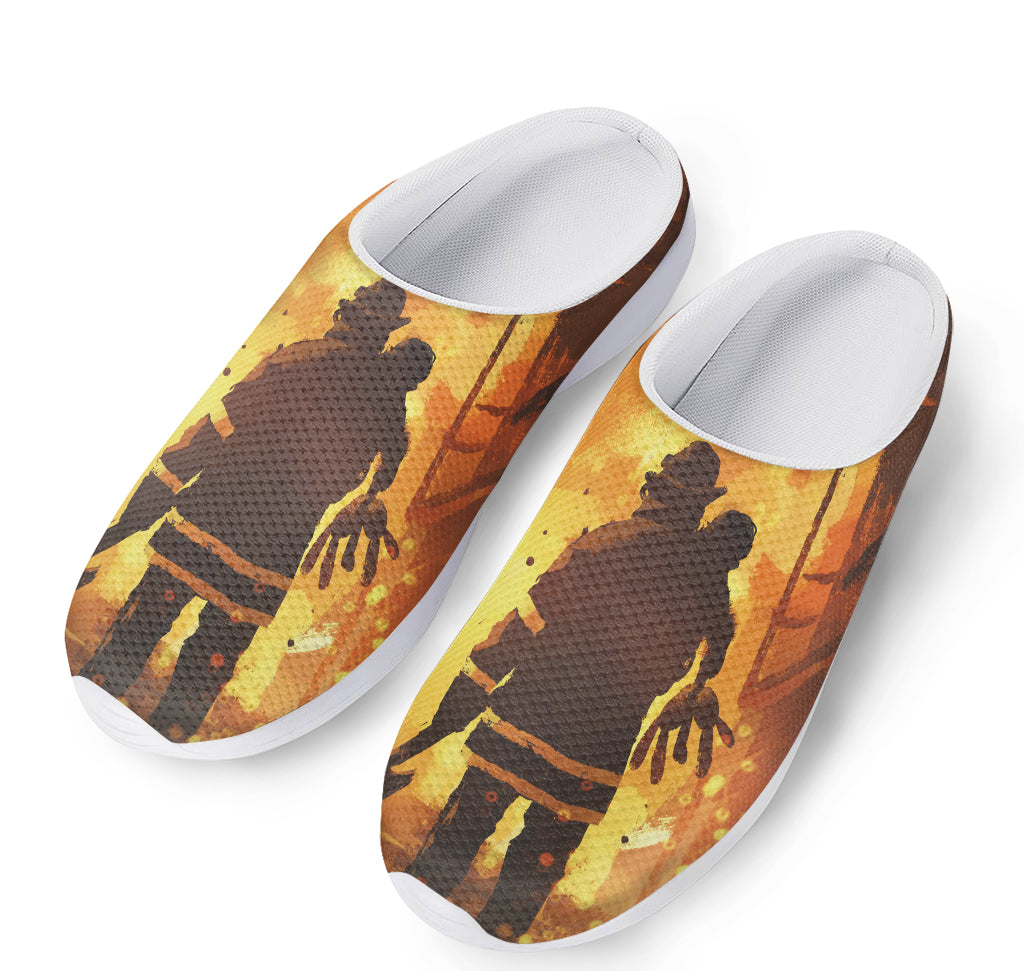 Brave Firefighter Painting Print Mesh Casual Shoes