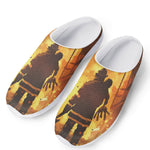 Brave Firefighter Painting Print Mesh Casual Shoes