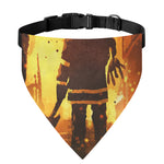 Brave Firefighter Painting Print Over The Collar Dog Bandana