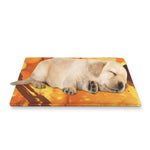 Brave Firefighter Painting Print Pet Cooling Mat Cover