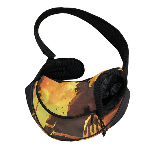 Brave Firefighter Painting Print Pet Sling Carrier