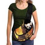 Brave Firefighter Painting Print Pet Sling Carrier