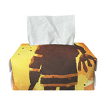Brave Firefighter Painting Print Rectangle Tissue Box Cover