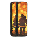 Brave Firefighter Painting Print Refrigerator Handle Covers
