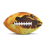 Brave Firefighter Painting Print Rugby Ball