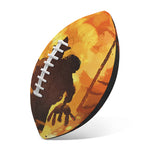 Brave Firefighter Painting Print Rugby Ball