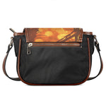 Brave Firefighter Painting Print Saddle Bag