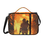 Brave Firefighter Painting Print Shoulder Strap Bible Bag