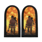 Brave Firefighter Painting Print Skillet Handle Cover