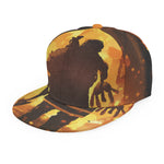 Brave Firefighter Painting Print Snapback Cap