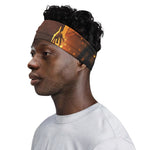 Brave Firefighter Painting Print Sports Headband
